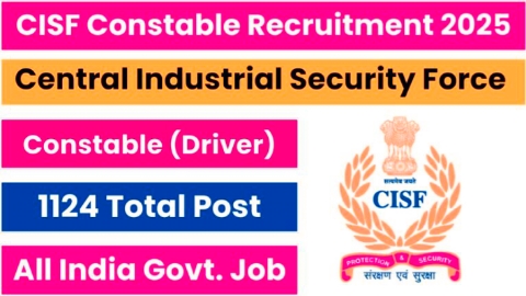 CISF Constable Driver Recruitment 2025