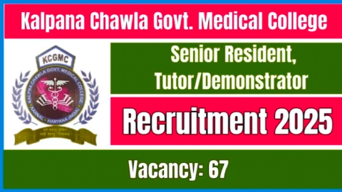 KCGMC Recruitment 2025